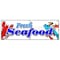 Signmission FRESH SEAFOOD BANNER SIGN fish market shrimp clams oysters lobster crabs B-72 Fresh Sea Food - alternate 1